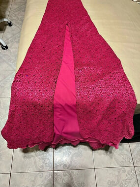 Pink Sequin Maxi Dress Like New